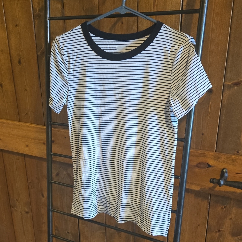 Black and White Striped T-Shirt